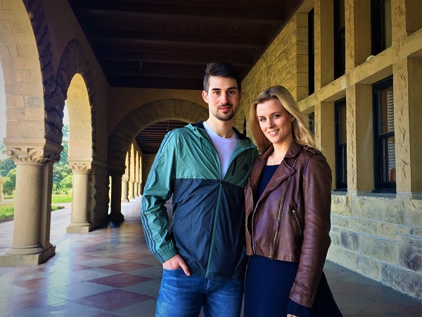 Madi and Zach at Stanford University