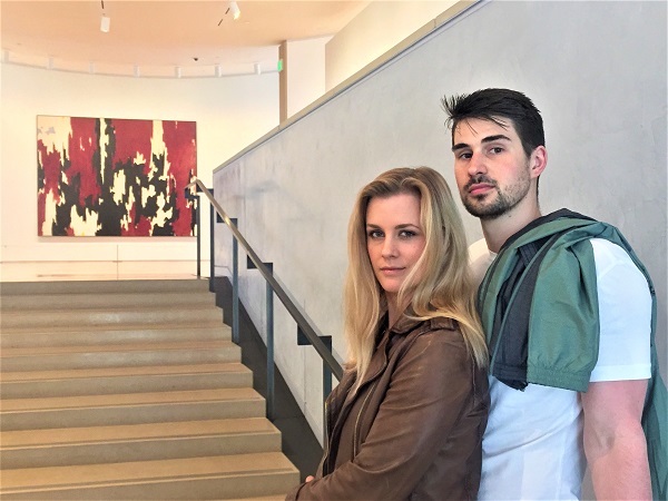 Madi and Zach at the Anderson Collection at Stanford University